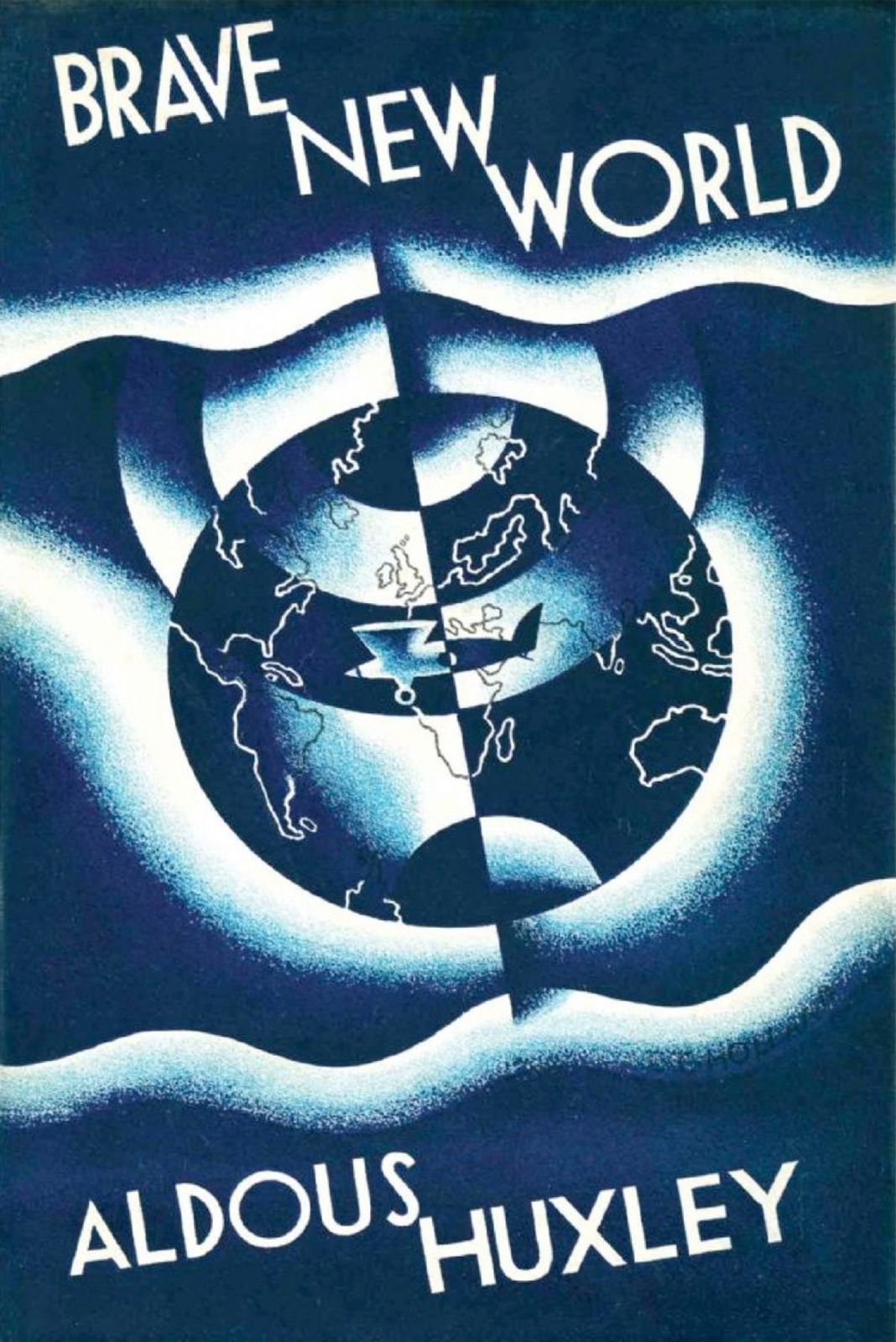 Copertina originale di Brave New World, 1932